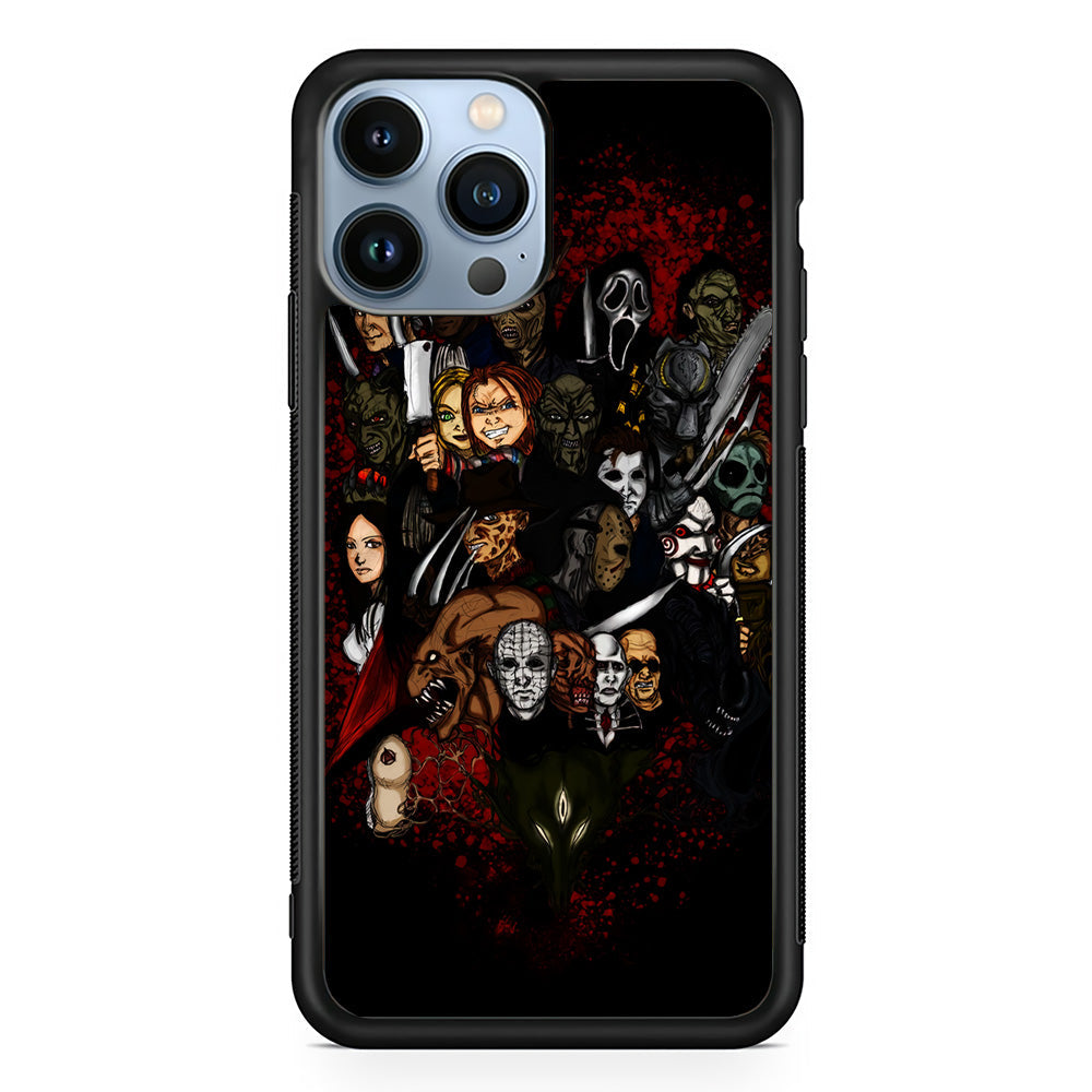 Horror Movie Character iPhone 13 Pro Case-Phone Case-Rubber Black (2D Case)-Altracase