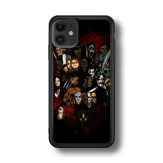 Horror Movie Character iPhone 11 Case-Phone Case-Rubber Black (2D Case)-Altracase