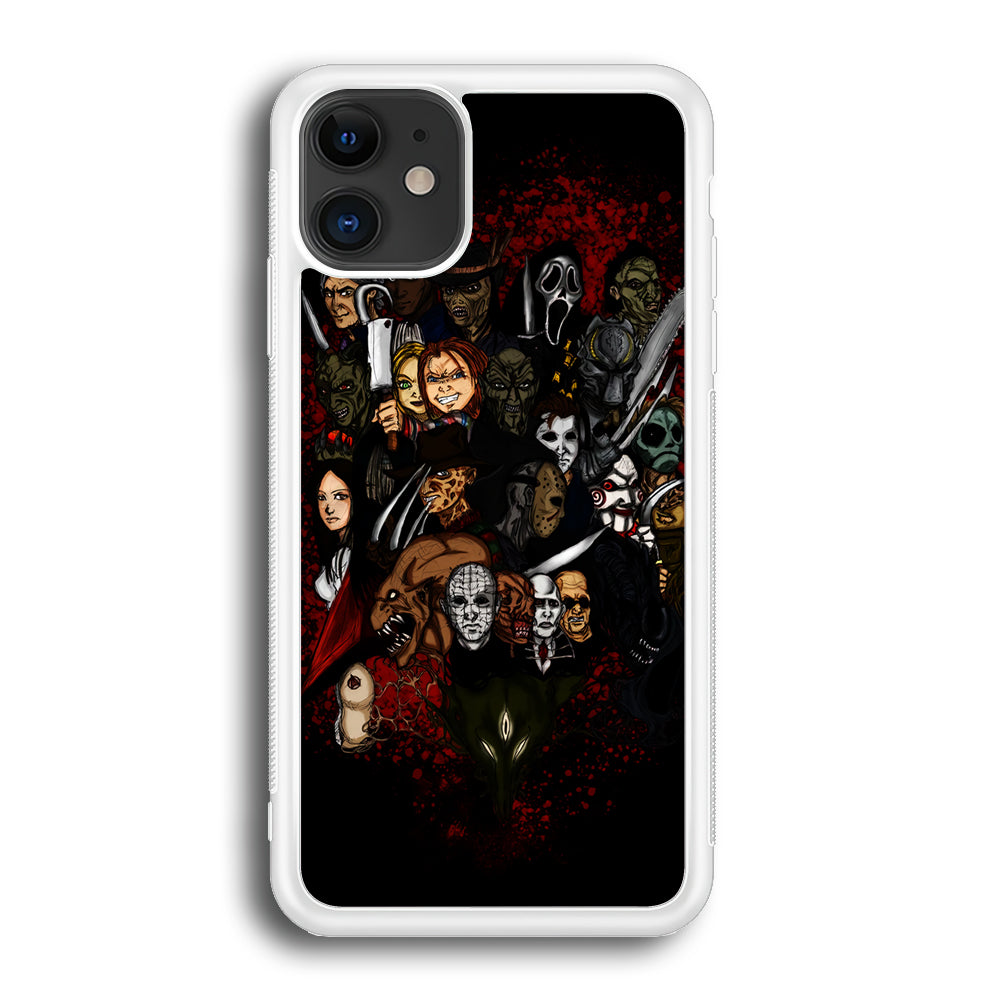 Horror Movie Character iPhone 12 Case-Phone Case-Rubber White (2D Case)-Altracase