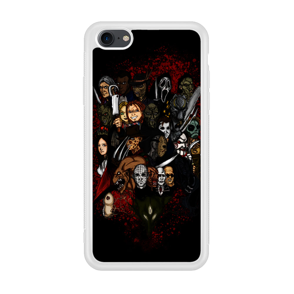 Horror Movie Character iPhone 7 Case-Phone Case-Rubber White (2D Case)-Altracase