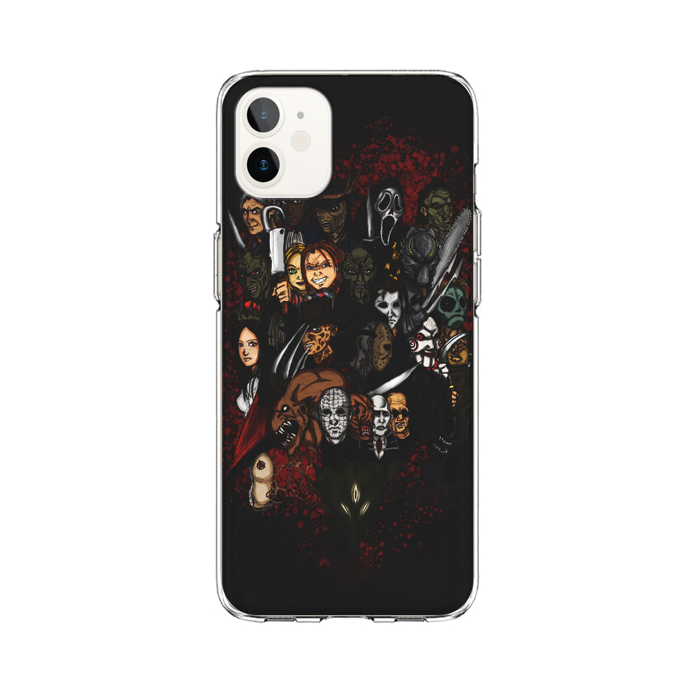 Horror Movie Character iPhone 12 Case-Phone Case-Clear Soft Case-Altracase
