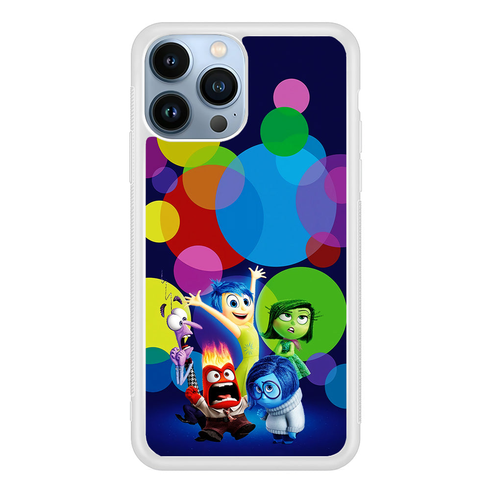 Inside Out Colorful Circle iPhone 13 Pro Case-Phone Case-Rubber White (2D Case)-Altracase
