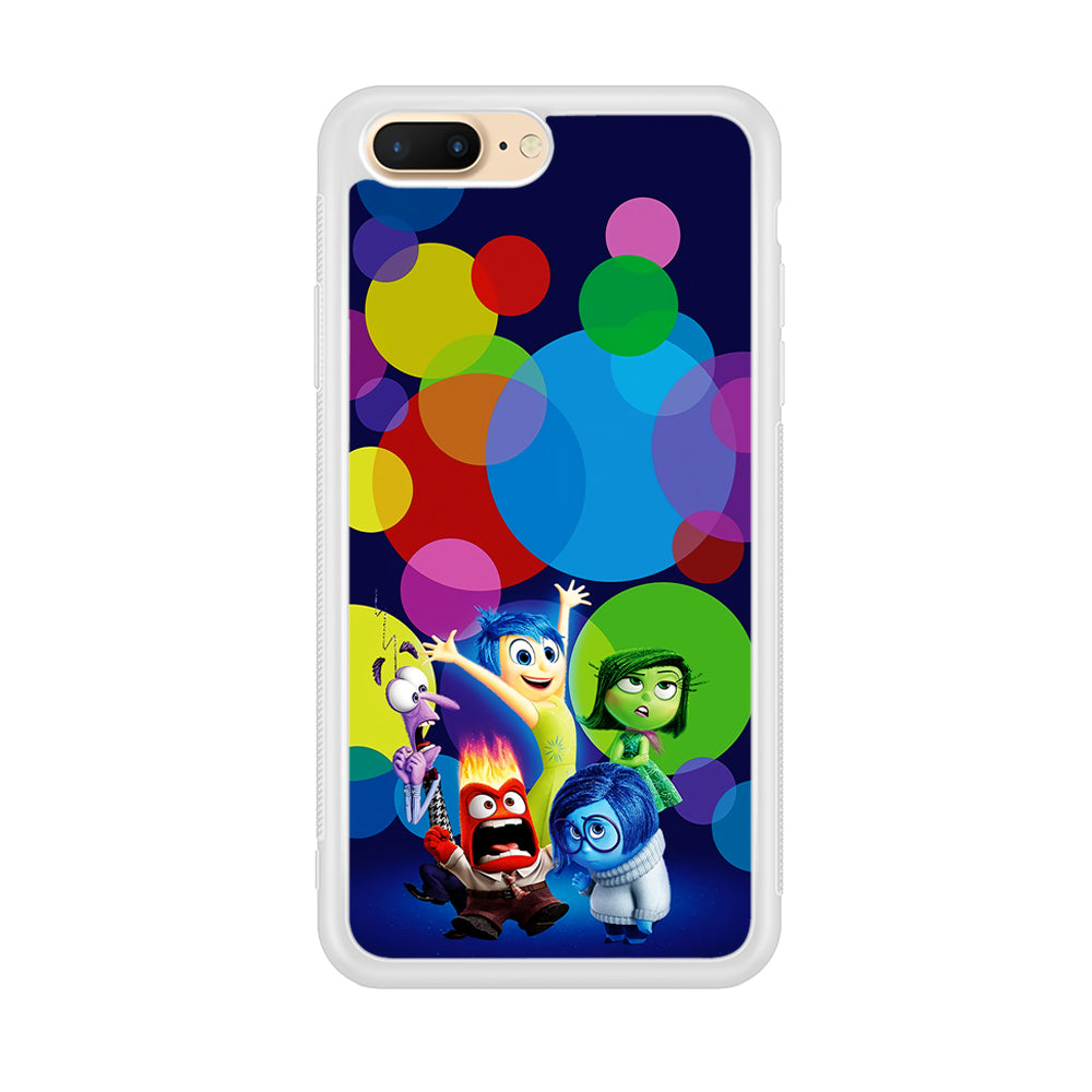 Inside Out Colorful Circle iPhone 7 Plus Case-Phone Case-Rubber White (2D Case)-Altracase