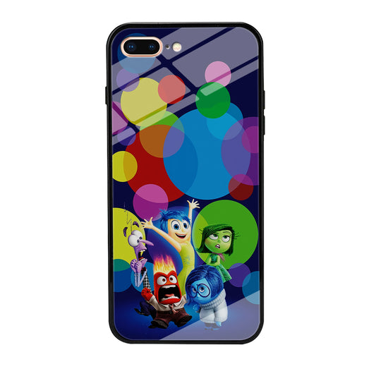 Inside Out Colorful Circle iPhone 8 Plus Case-Phone Case-Tempered Glass Case-Altracase