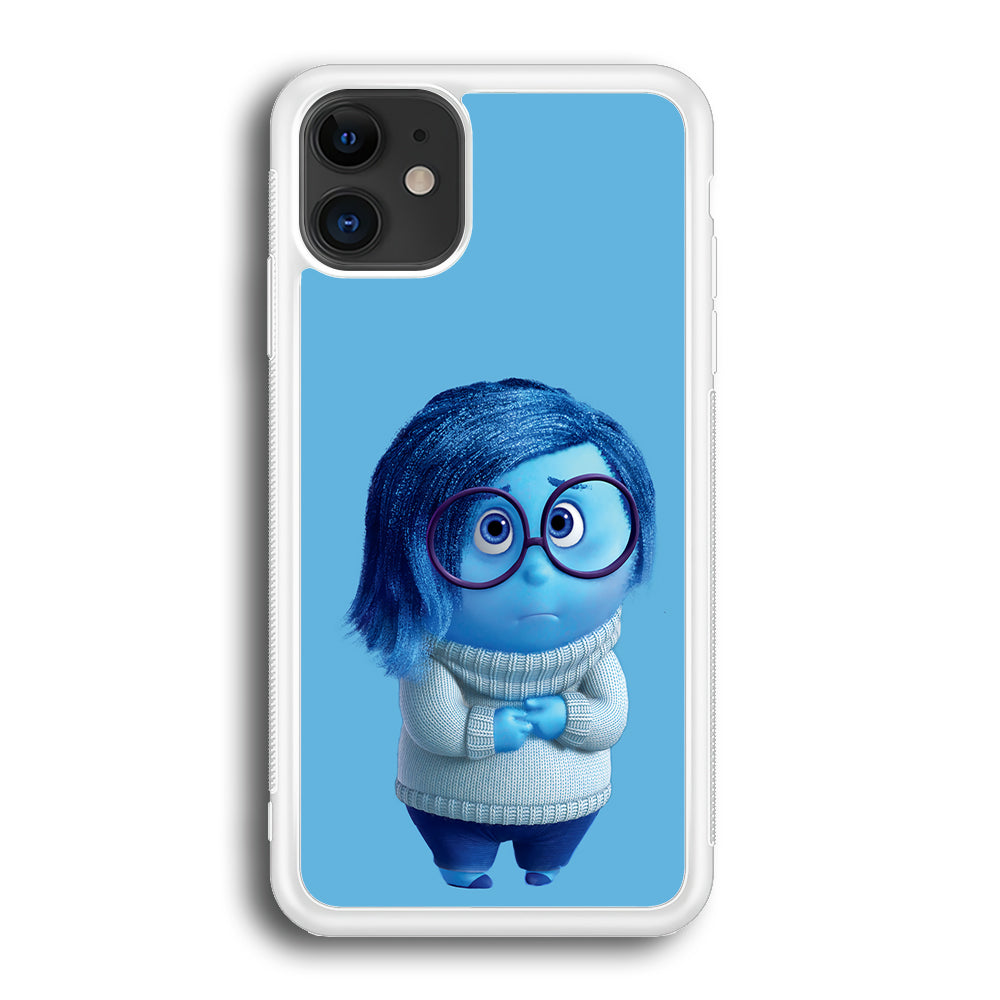 Inside Out Sadness Blue iPhone 12 Case-Phone Case-Rubber White (2D Case)-Altracase
