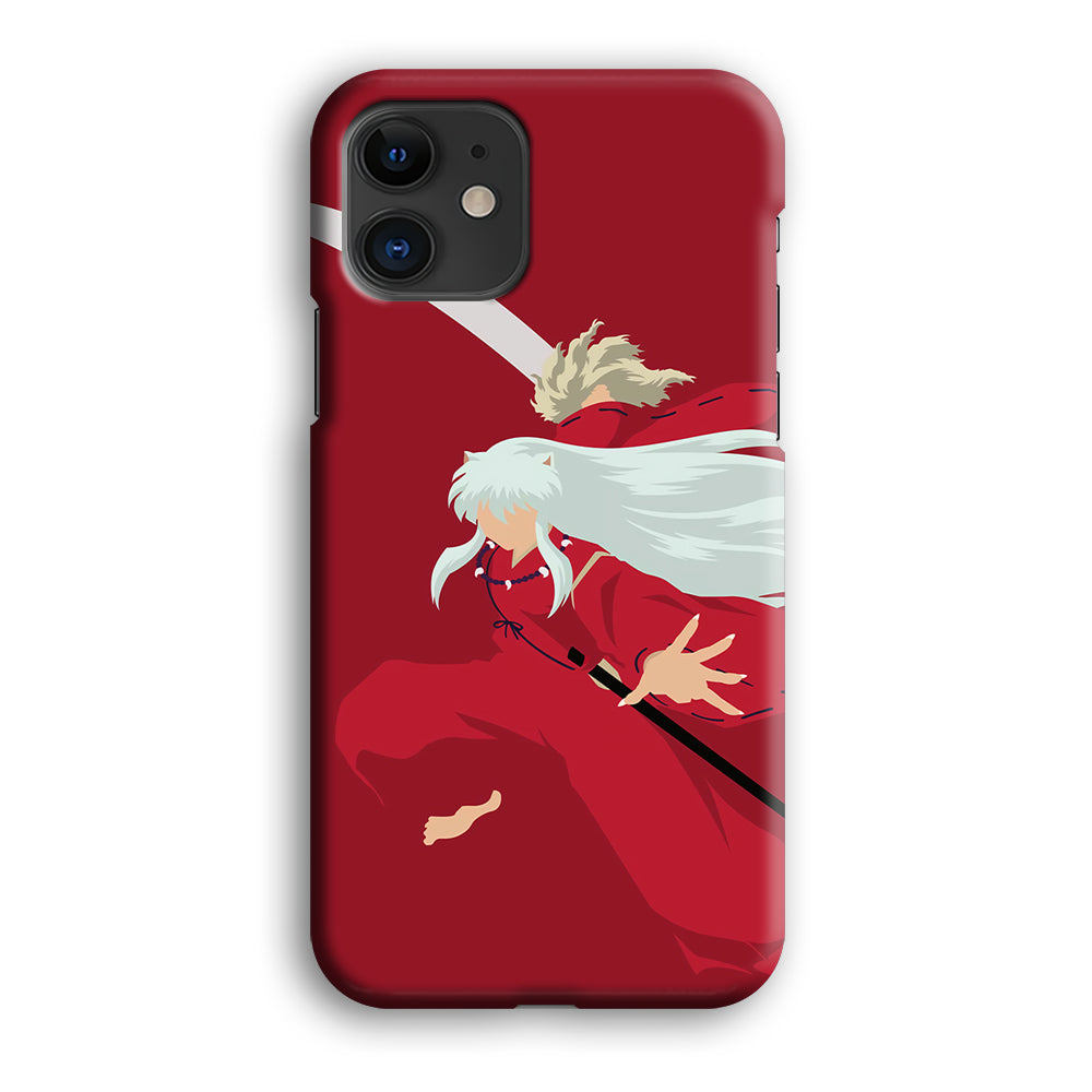 Inuyasha Red Background iPhone 12 Case-Phone Case-3D Case-Altracase