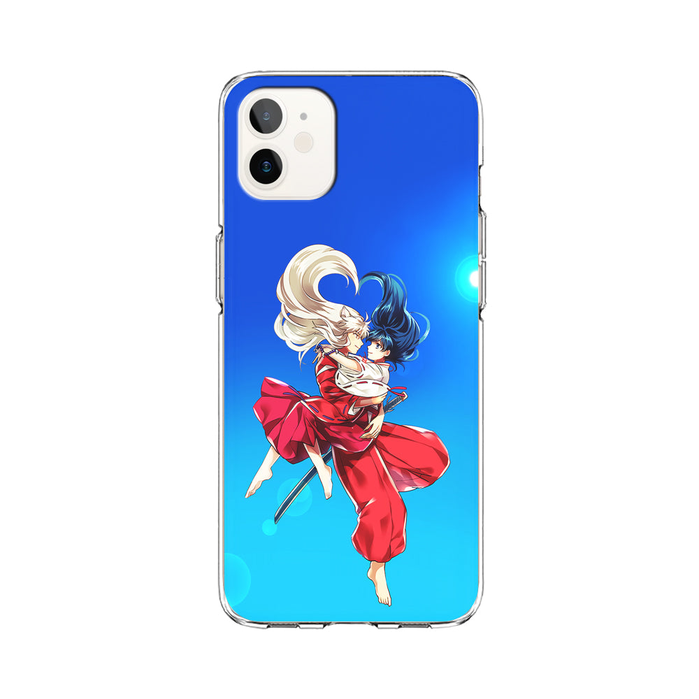 Inuyasha and Kagome Romantic iPhone 12 Case-Phone Case-Clear Soft Case-Altracase