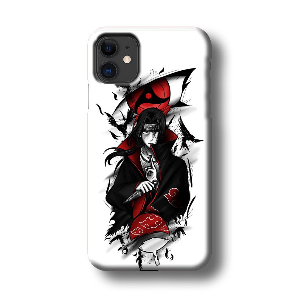 Itachi Uchiha White iPhone 11 Case