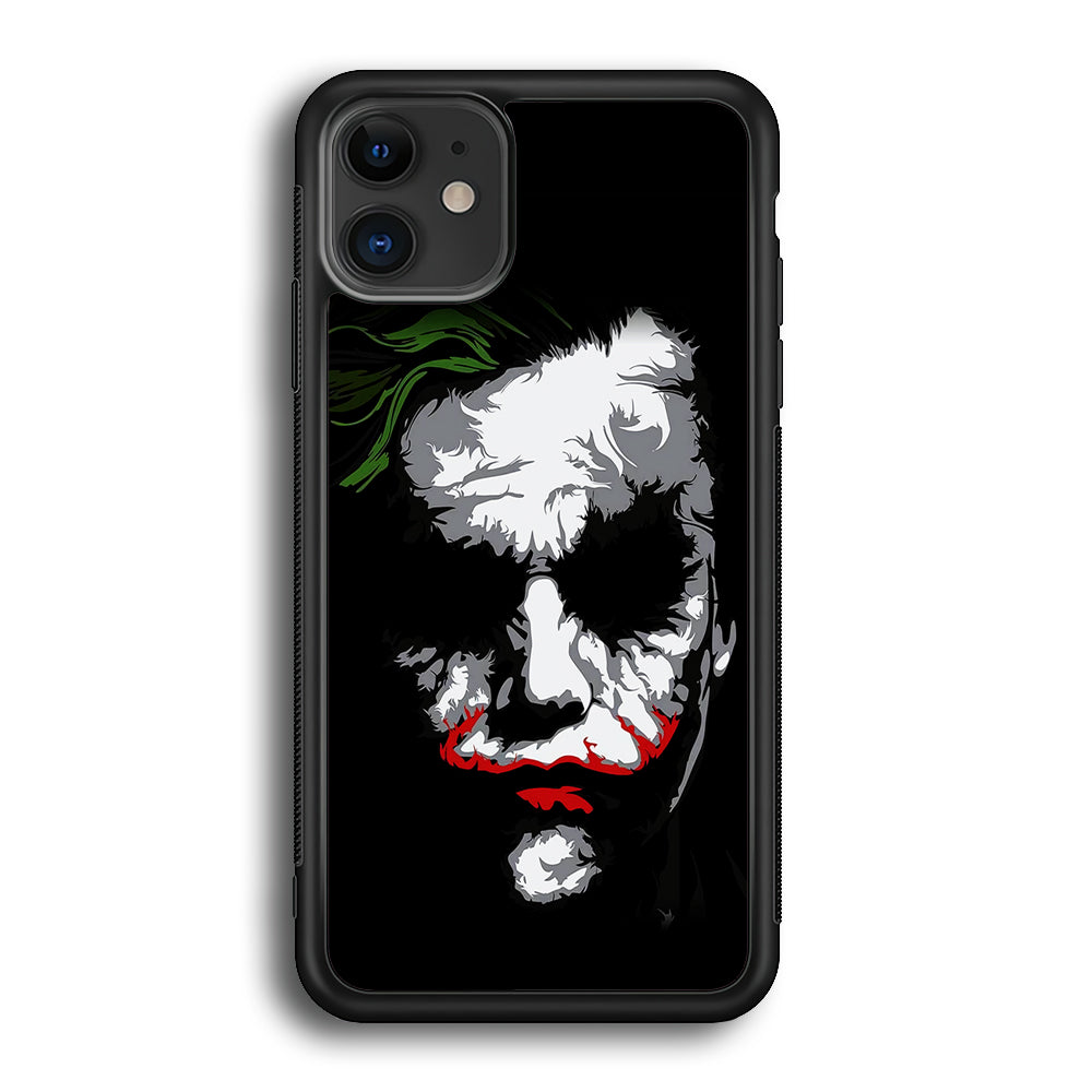 Joker Abstract Painting iPhone 12 Case-Phone Case-Rubber Black (2D Case)-Altracase