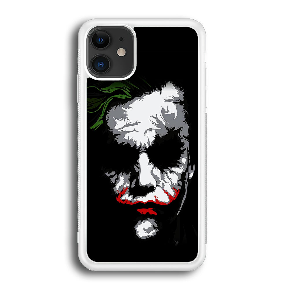 Joker Abstract Painting iPhone 12 Case-Phone Case-Rubber White (2D Case)-Altracase