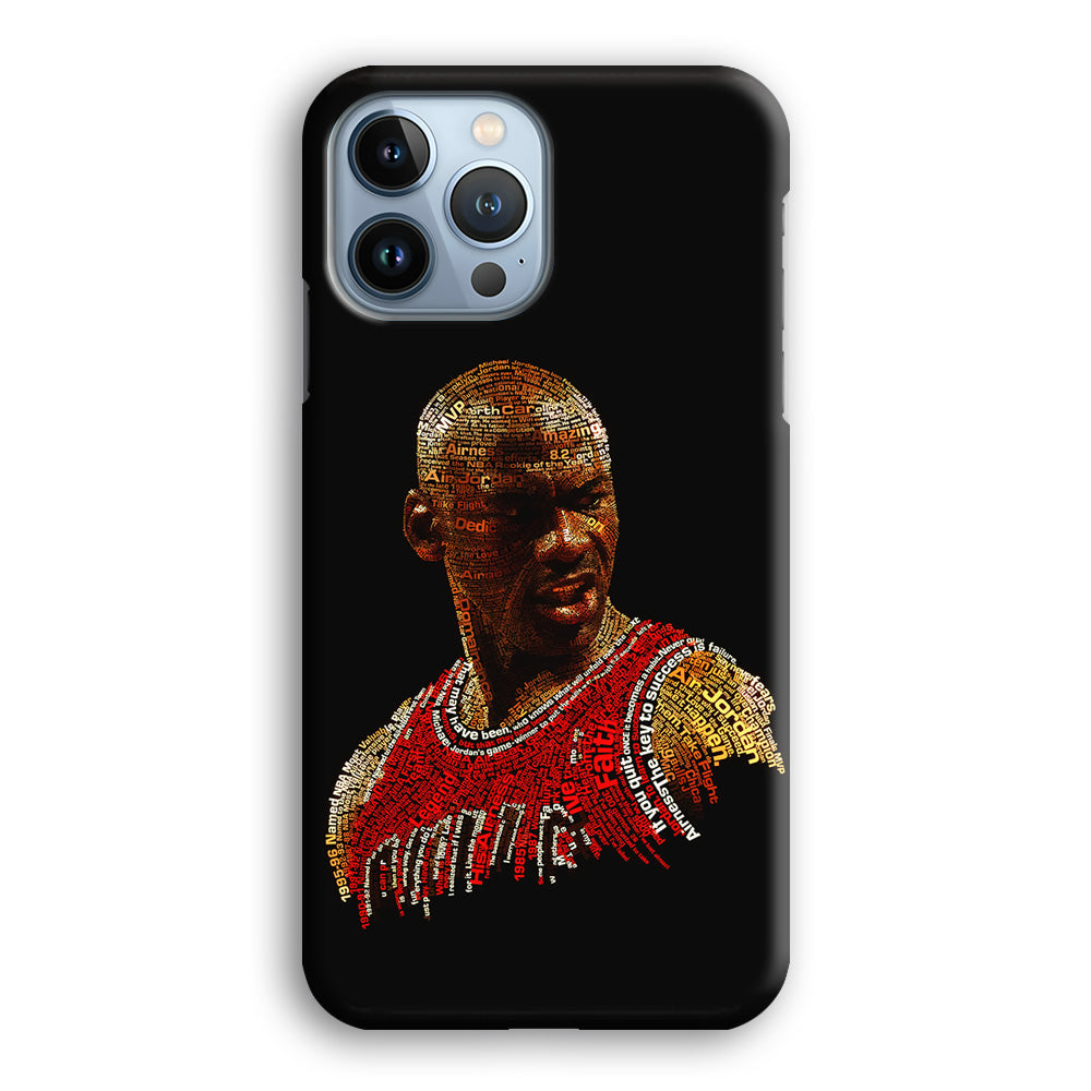 Jordan Typography Art iPhone 13 Pro Case-Phone Case-3D Case-Altracase