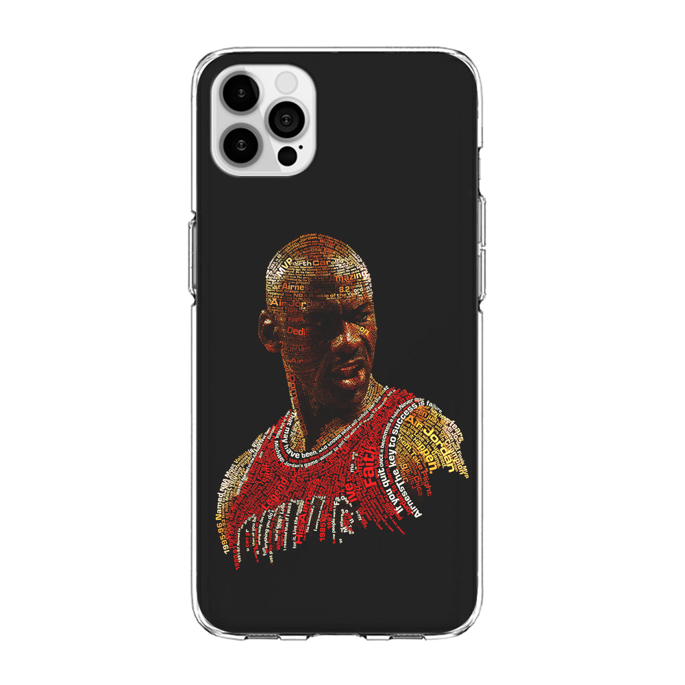 Jordan Typography Art iPhone 13 Pro Case-Phone Case-Clear Soft Case-Altracase
