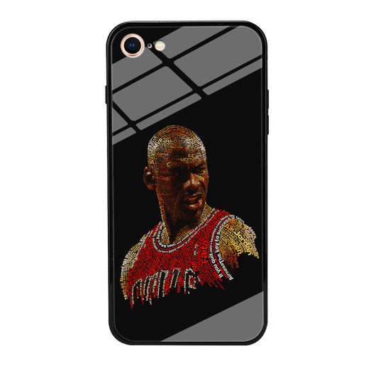 Jordan Typography Art iPhone 7 Case-Phone Case-Tempered Glass Case-Altracase