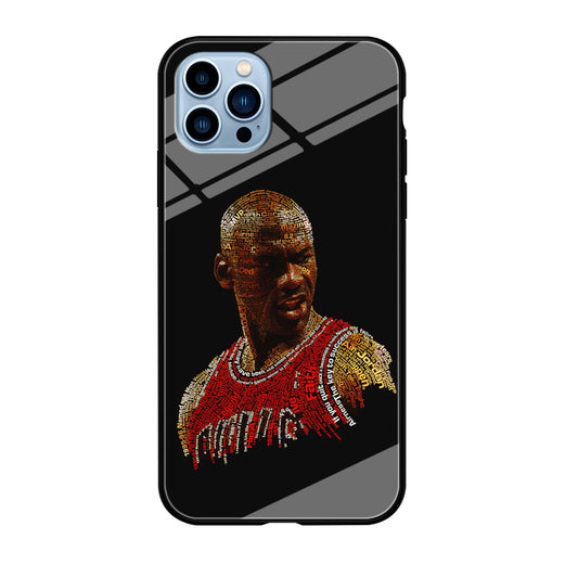 Jordan Typography Art iPhone 12 Pro Max Case-Phone Case-Tempered Glass Case-Altracase