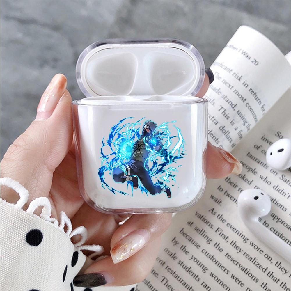 Kakashi Hatake Chidori Hard Plastic Protective Clear Case Cover For Apple Airpods