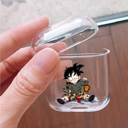 Kid Goku and Baby Milo Hard Plastic Protective Clear Case Cover For Apple Airpods
