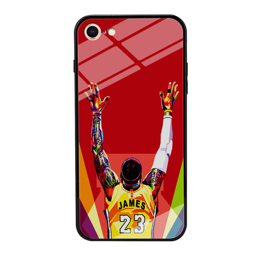 Lebron James Colorful Pop Art iPhone 7 Case-Phone Case-Tempered Glass Case-Altracase