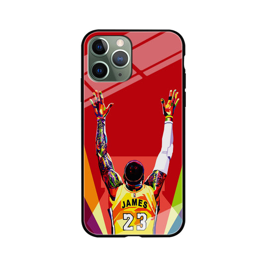 Lebron James Colorful Pop Art iPhone 11 Pro Max Case-Phone Case-Tempered Glass Case-Altracase