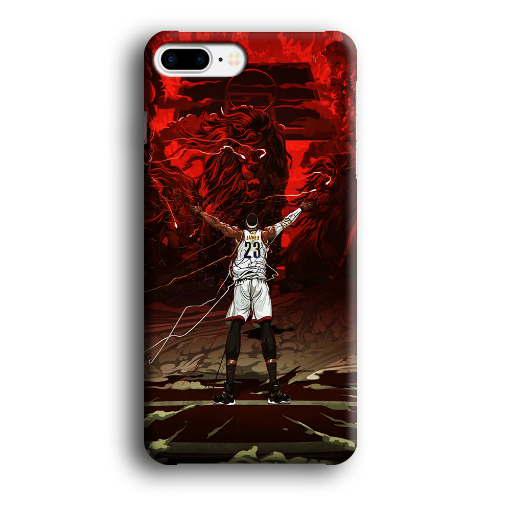 Lebron James Lion Art iPhone 8 Plus Case