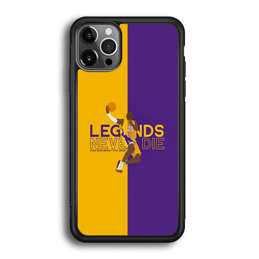 Legend Kobe Bryant 24 Lakers iPhone 12 Pro Case