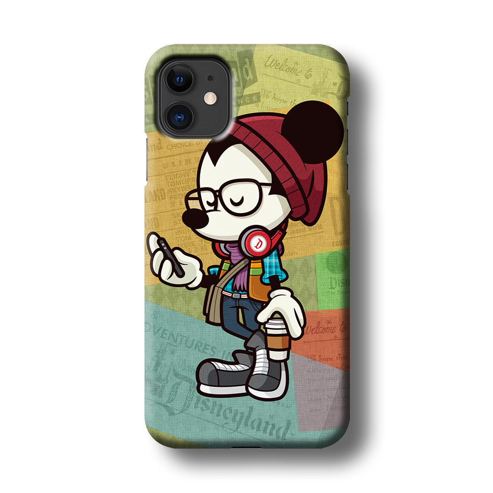 Mickey Mouse Hipster Style iPhone 11 Case