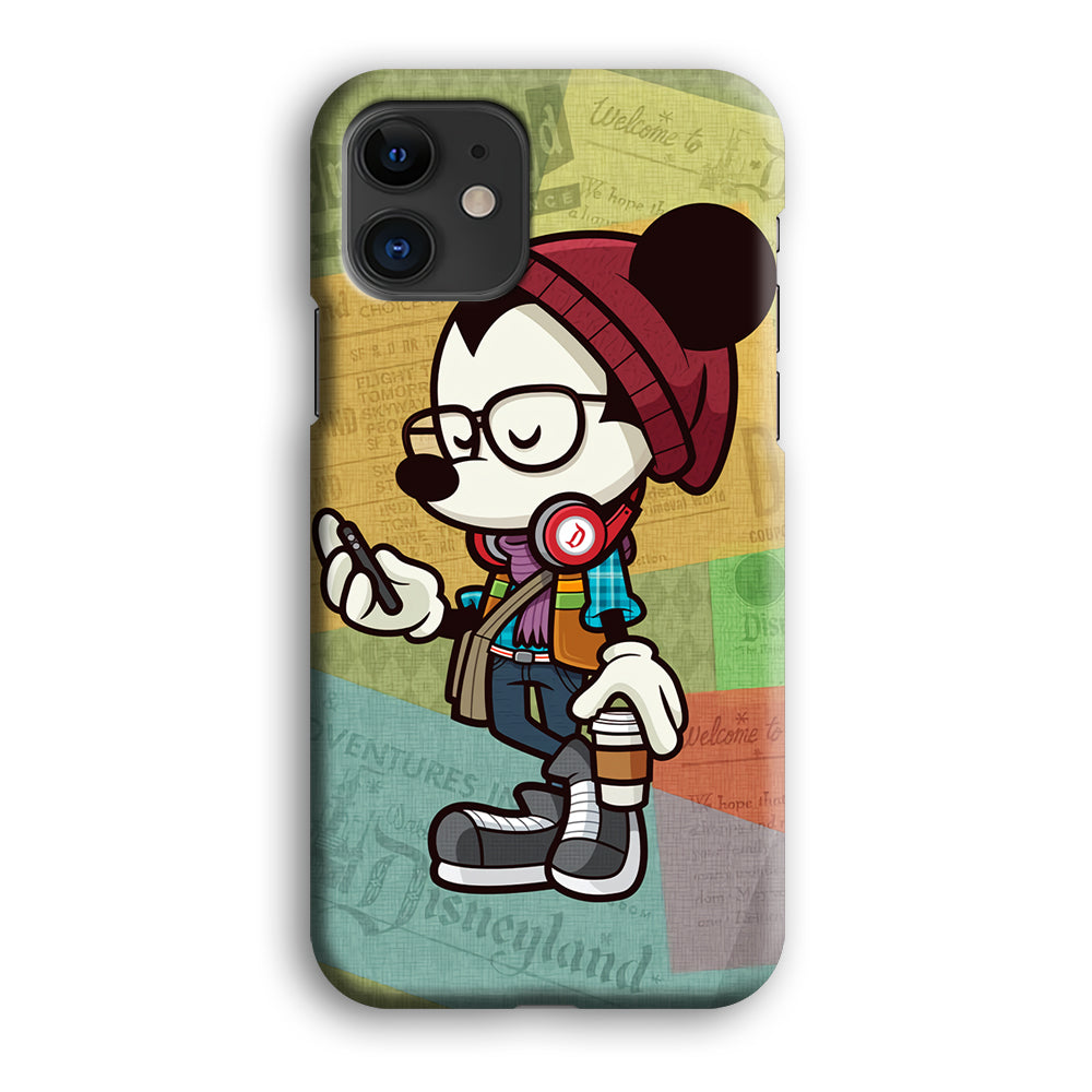 Mickey Mouse Hipster Style iPhone 12 Mini Case