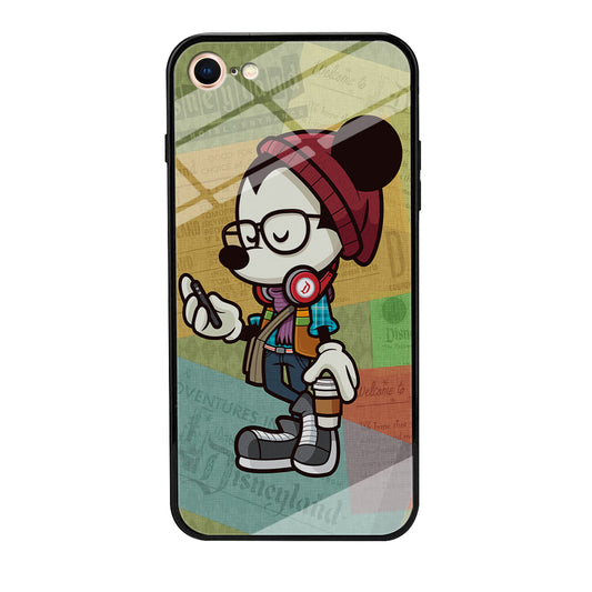 Mickey Mouse Hipster Style iPhone 7 Case-Phone Case-Tempered Glass Case-Altracase