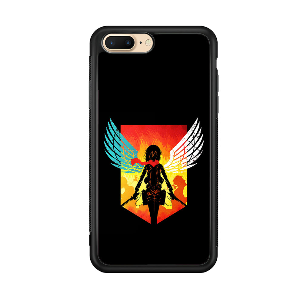 Mikasa Ackerman Art iPhone 8 Plus Case