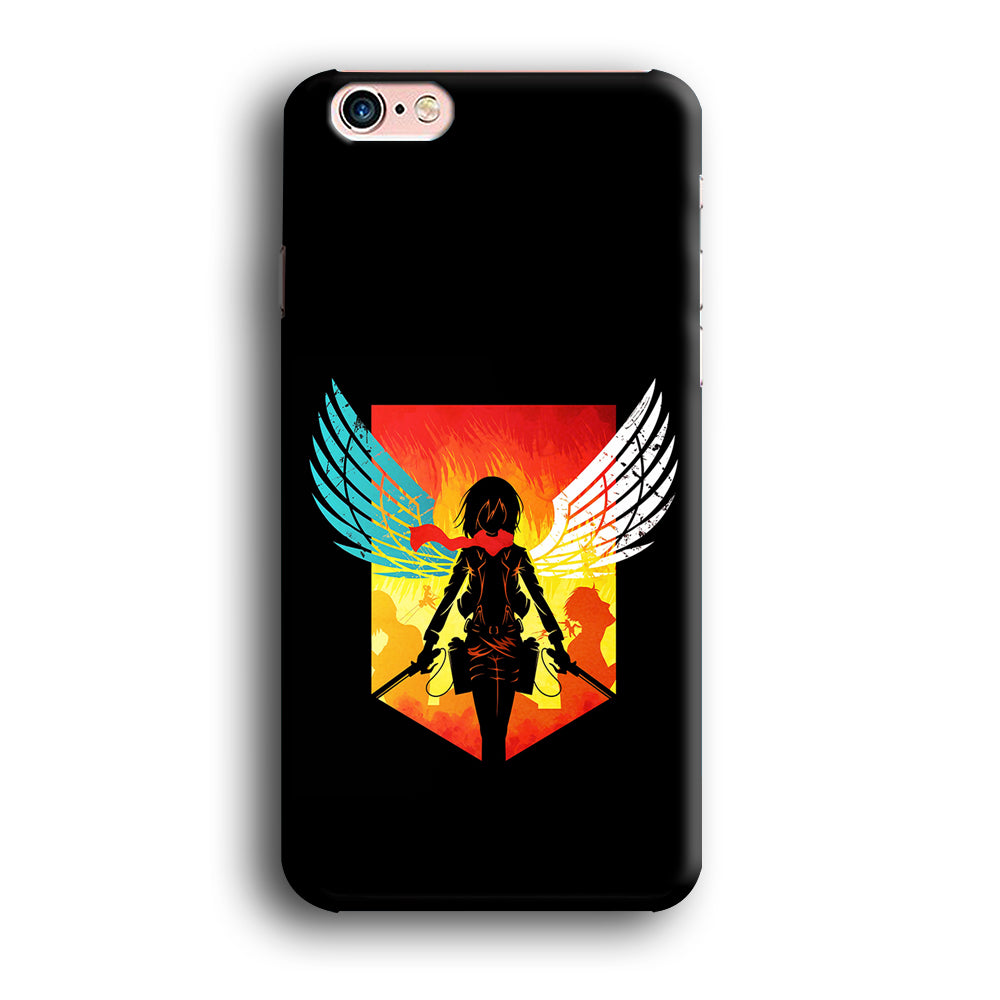 Mikasa Ackerman Art iPhone 6 Plus | 6s Plus Case