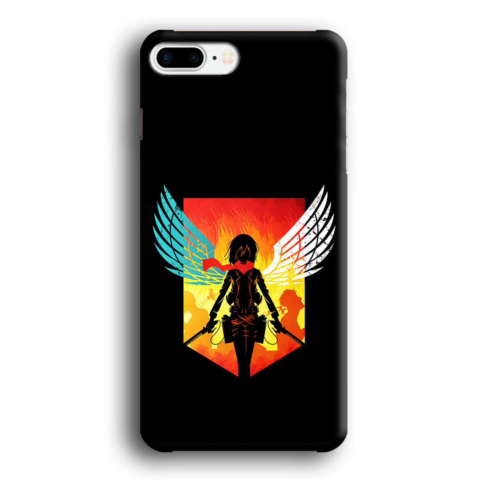 Mikasa Ackerman Art iPhone 8 Plus Case