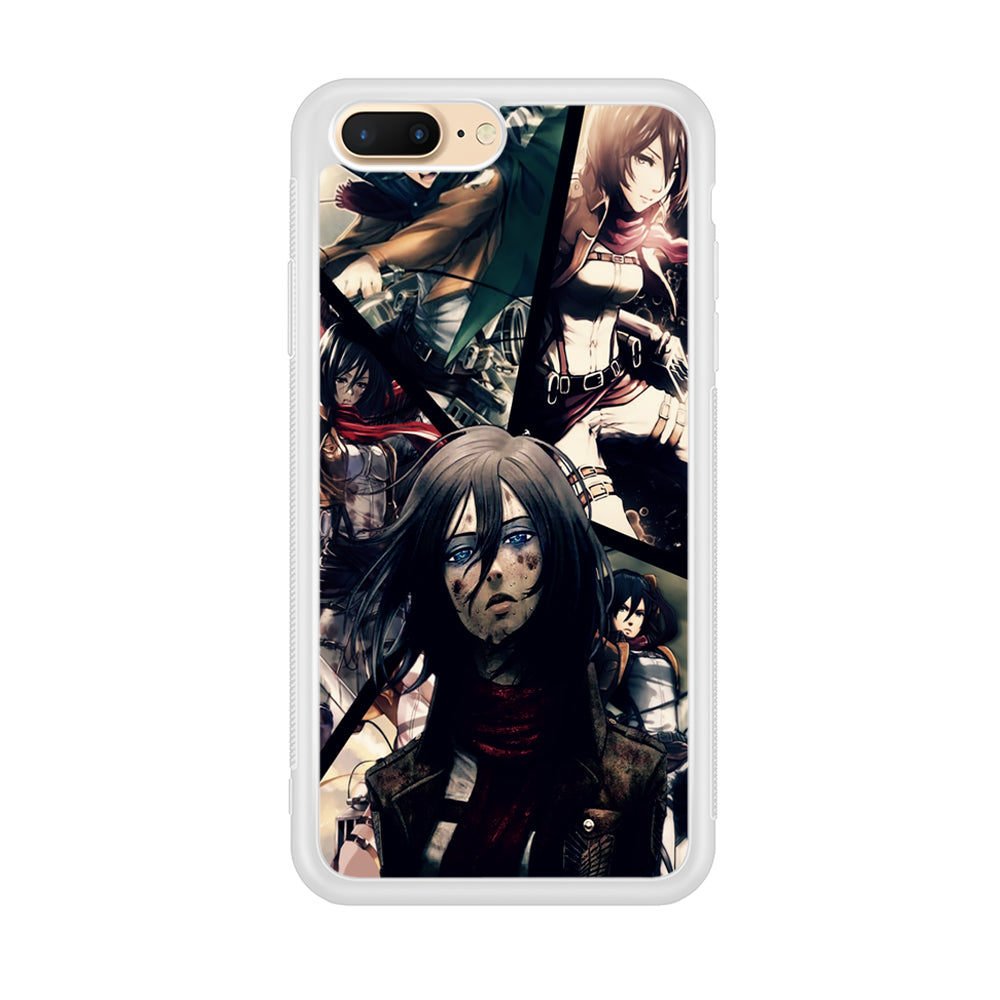 Mikasa Ackerman Collage iPhone 7 Plus Case