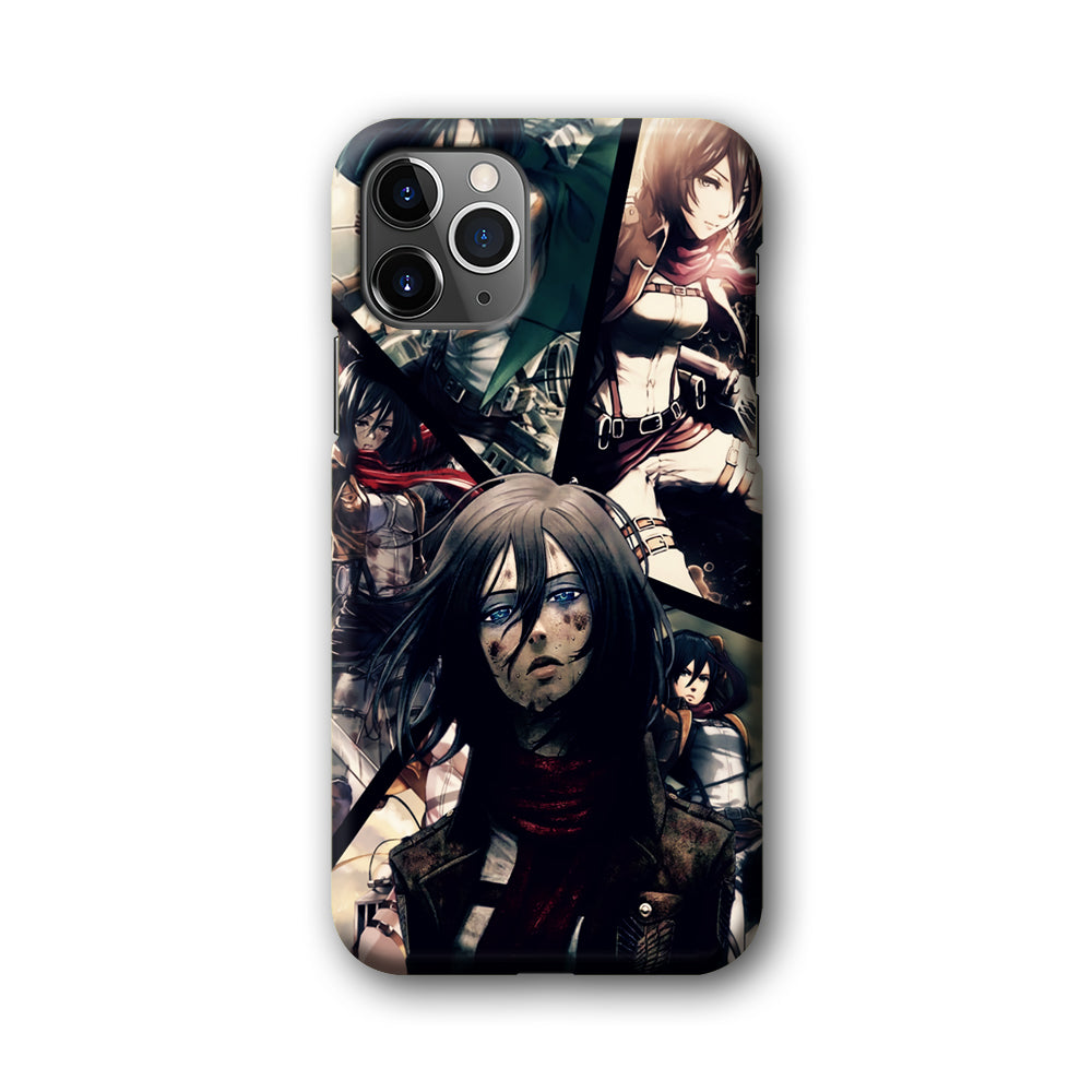 Mikasa Ackerman Collage iPhone 11 Pro Case