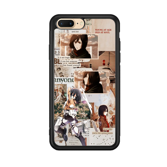 Mikasa Attack On Titan Aesthetic iPhone 7 Plus Case