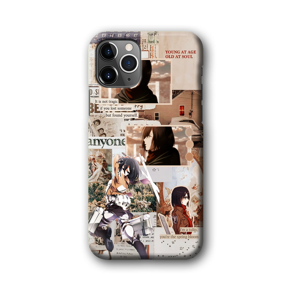 Mikasa Attack On Titan Aesthetic iPhone 11 Pro Max Case