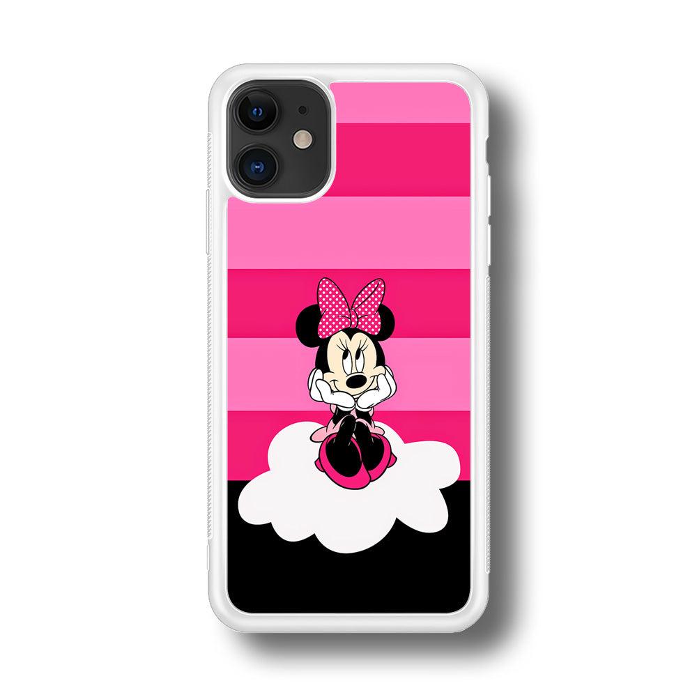 Minnie Mouse Pink Stripe iPhone 11 Case