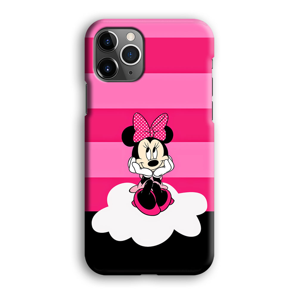 Minnie Mouse Pink Stripe iPhone 12 Pro Case