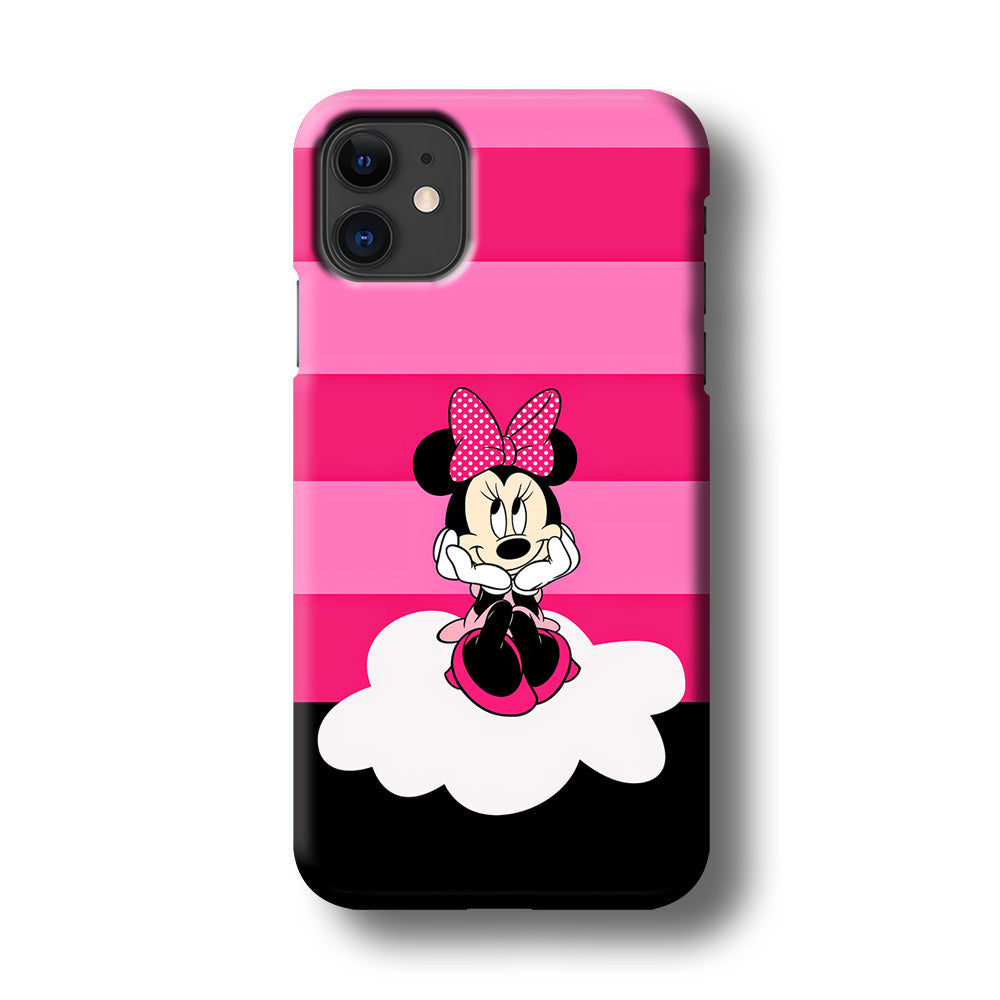 Minnie Mouse Pink Stripe iPhone 11 Case