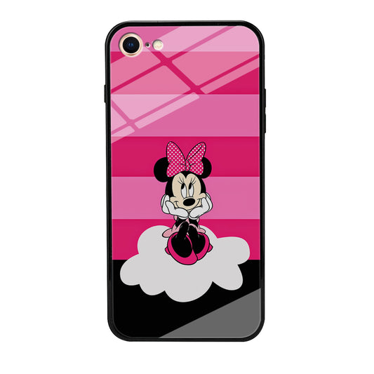 Minnie Mouse Pink Stripe iPhone 7 Case-Phone Case-Tempered Glass Case-Altracase