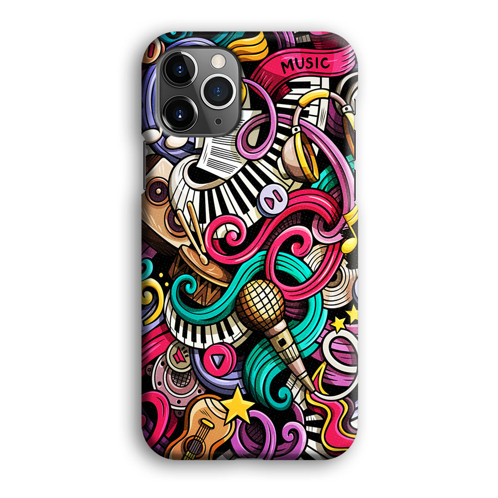 Music Doodle Art iPhone 12 Pro Max Case