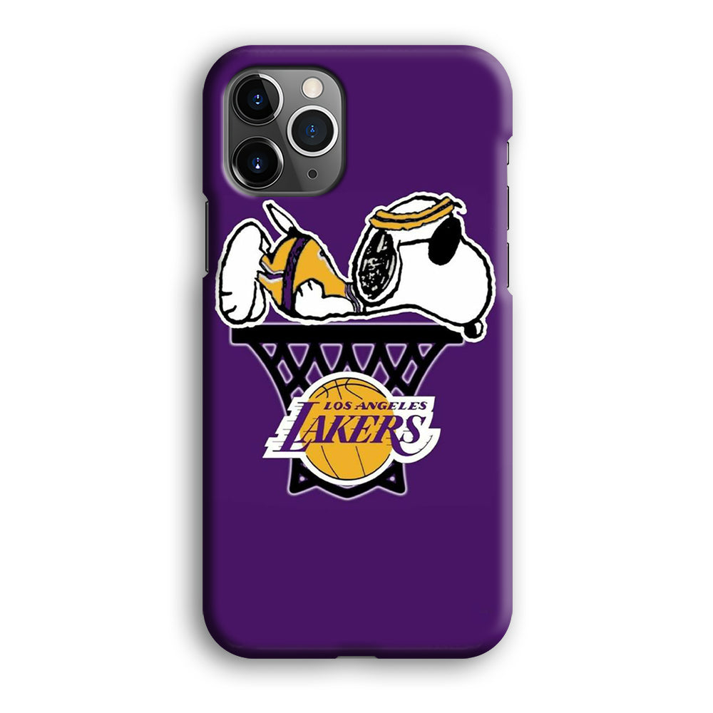 NBA Lakers Snoopy Basketball iPhone 12 Pro Case