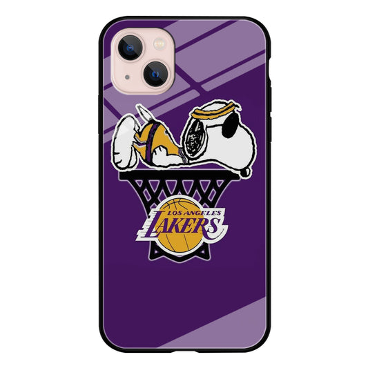 NBA Lakers Snoopy Basketball iPhone 14 Case