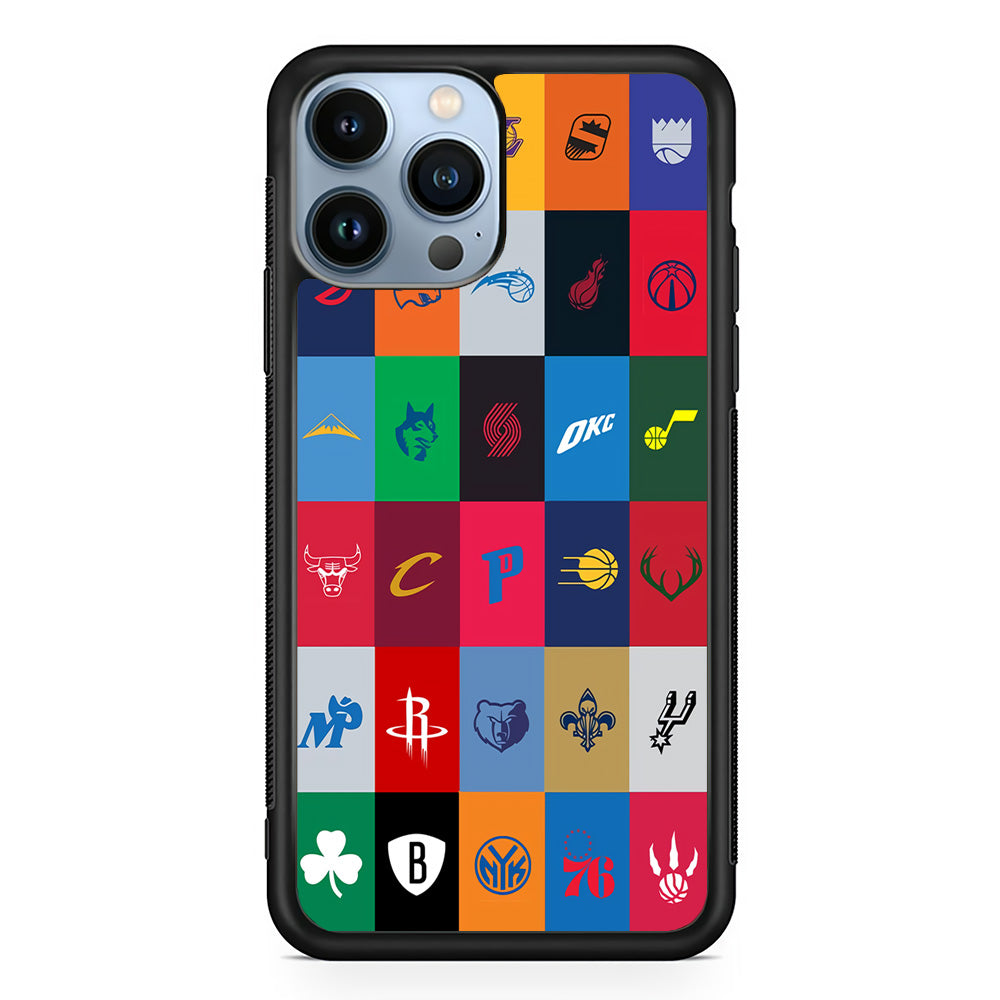 NBA Team Logos iPhone 14 Pro Case