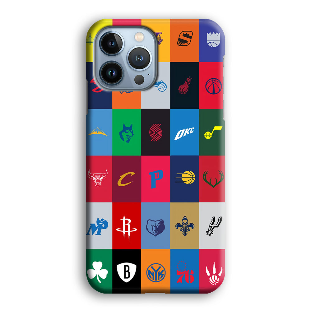 NBA Team Logos iPhone 14 Pro Case