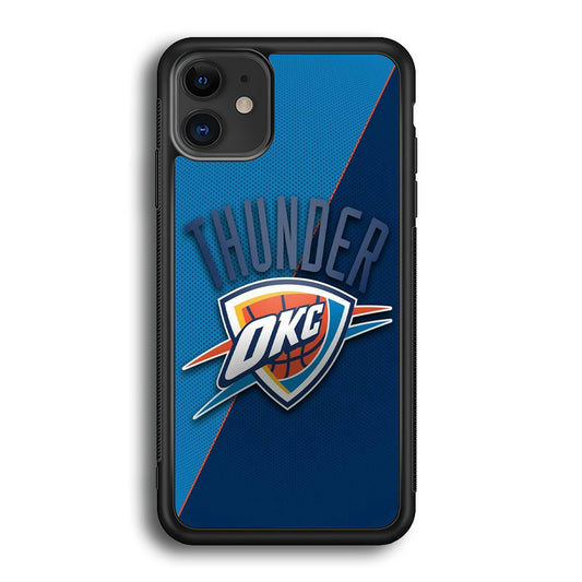 NBA Thunder Basketball 001 iPhone 12 Case