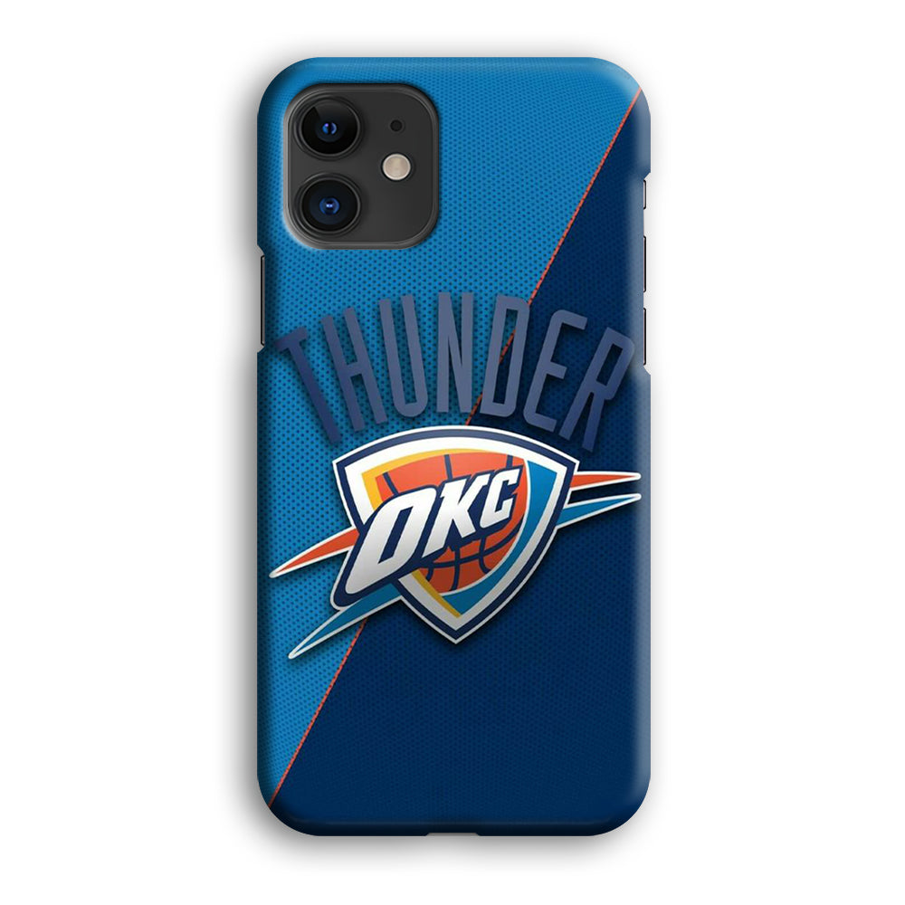 NBA Thunder Basketball 001 iPhone 12 Case