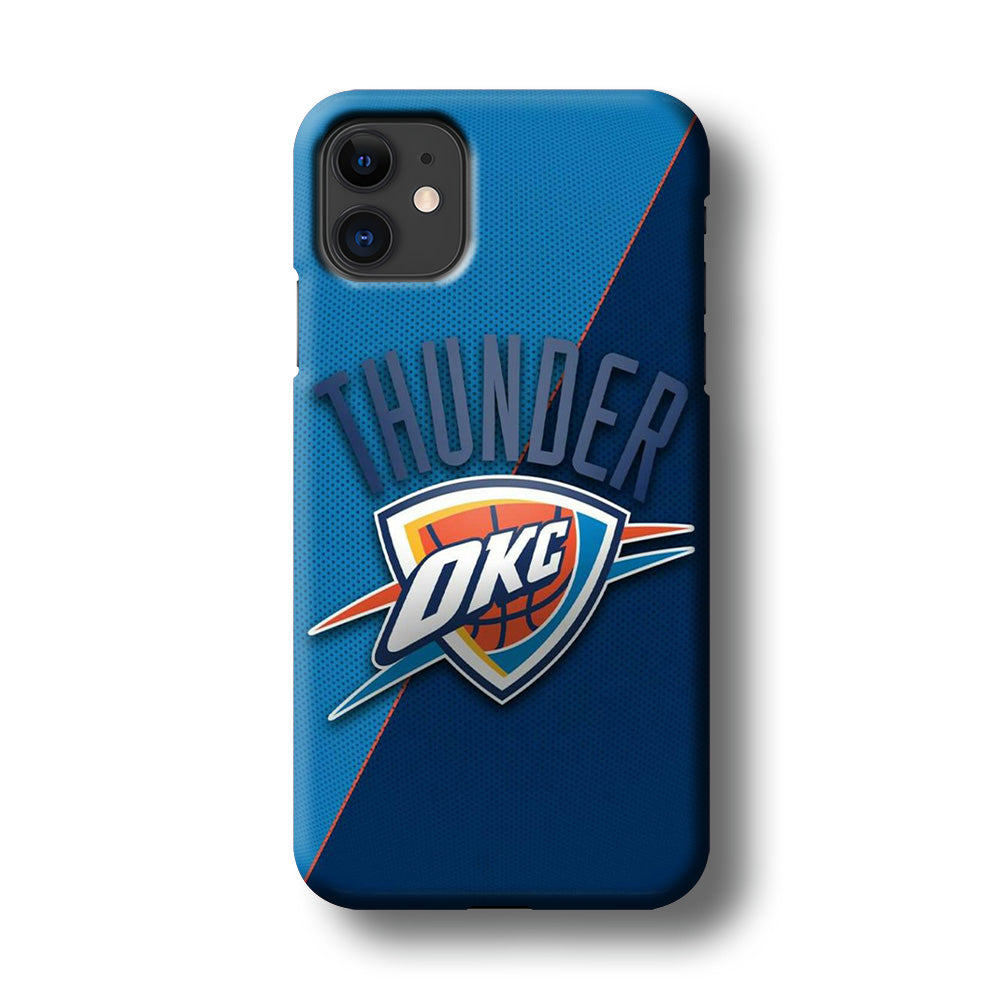 NBA Thunder Basketball 001 iPhone 11 Case