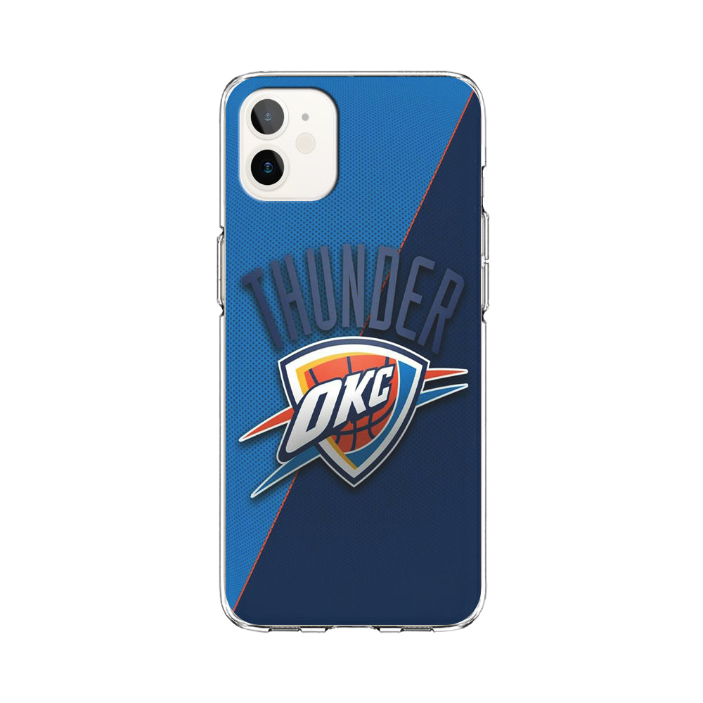 NBA Thunder Basketball 001 iPhone 12 Case