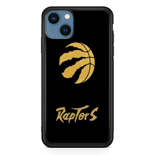 NBA Toronto Raptors Basketball 001 iPhone 13 Mini Case-Phone Case-Rubber Black (2D Case)-Altracase
