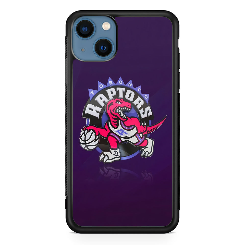 NBA Toronto Raptors Basketball 002 iPhone 13 Mini Case-Phone Case-Rubber Black (2D Case)-Altracase