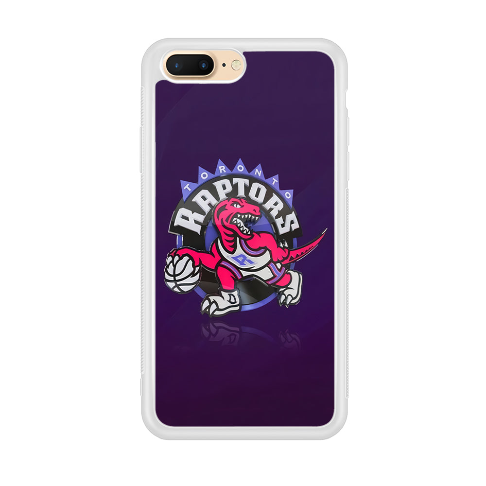 NBA Toronto Raptors Basketball 002 iPhone 8 Plus Case-Phone Case-Rubber White (2D Case)-Altracase